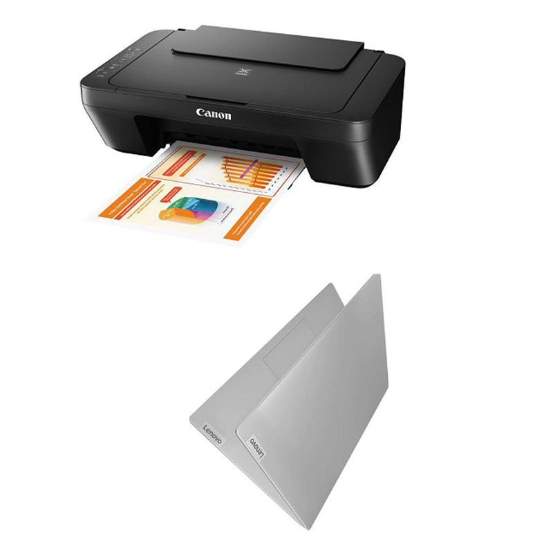 Lenovo IdeaPad laptop + Canon Printer